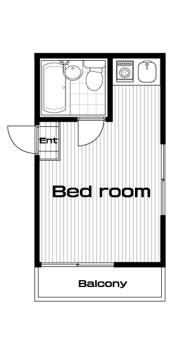 十条駅の賃貸 46,000円 間取り図
