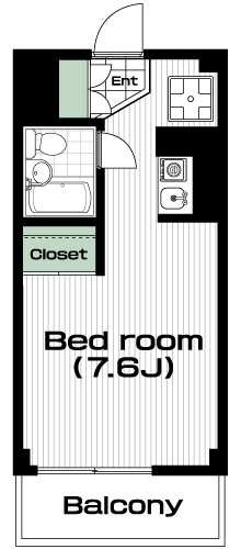 綱島駅の賃貸 55,000円 間取り図