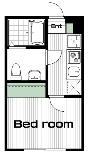 立川駅の賃貸 72,000円 間取り図
