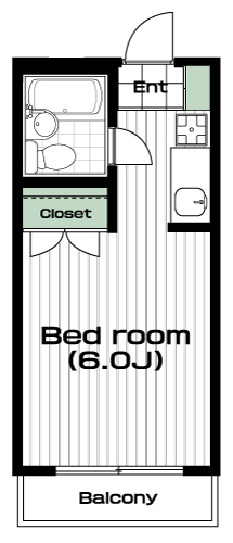 大塚・帝京大学駅の賃貸 35,000円 間取り図