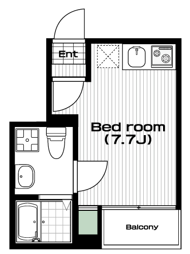 国分寺駅の賃貸 67,000円 間取り図