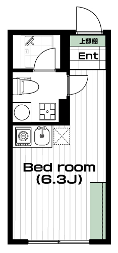蒲田駅の賃貸 67,000円 間取り図
