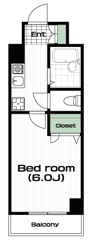 西八王子駅の賃貸 50,000円 間取り図