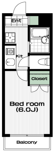 日吉駅の賃貸 73,000円 間取り図