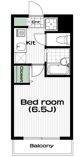 溝の口駅の賃貸 70,000円 間取り図