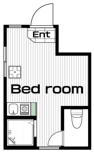 荻窪駅の賃貸 55,000円 間取り図