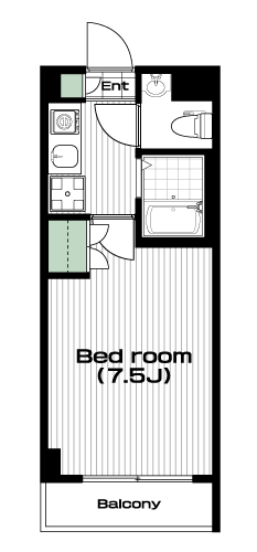 所沢駅の賃貸 61,000円 間取り図