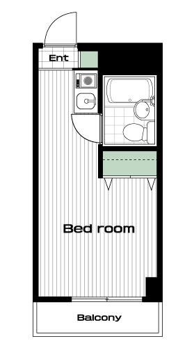 本八幡駅の賃貸 55,000円 間取り図