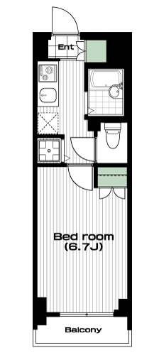 白山駅の賃貸 78,000円 間取り図