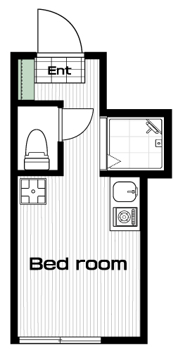 高田馬場駅の賃貸 63,000円 間取り図