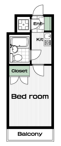 喜多見駅の賃貸 50,000円 間取り図