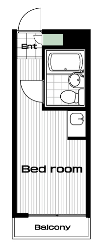 祖師ヶ谷大蔵駅の賃貸 45,000円 間取り図