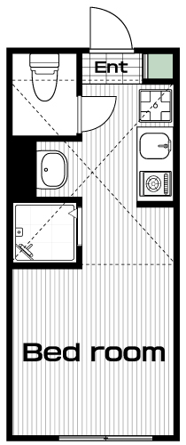 明大前駅の賃貸 68,000円 間取り図
