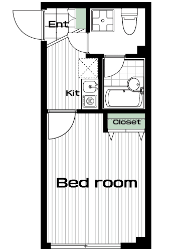 池上駅の賃貸 70,000円 間取り図