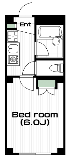 多磨駅の賃貸 51,000円 間取り図
