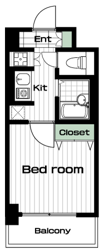 蒲田駅の賃貸 78,000円 間取り図