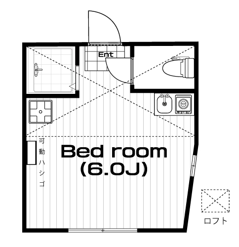 吉野町駅の賃貸 35,000円 間取り図