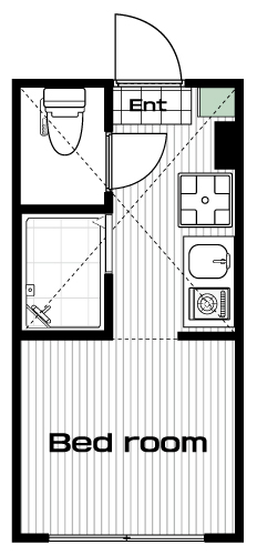 明大前駅の賃貸 61,000円 間取り図