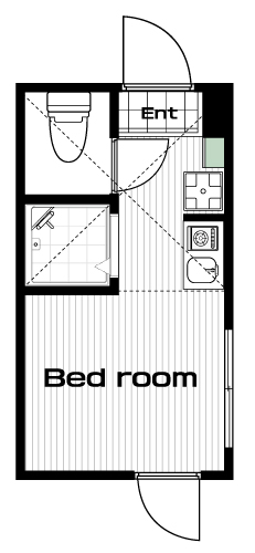 上石神井駅の賃貸 57,500円 間取り図