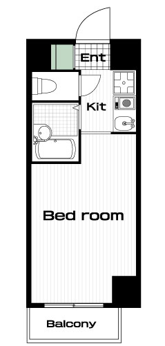 下北沢駅の賃貸 78,000円 間取り図
