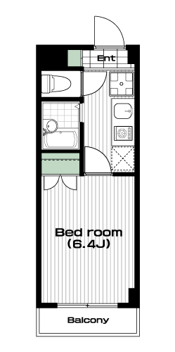 所沢駅の賃貸 65,000円 間取り図