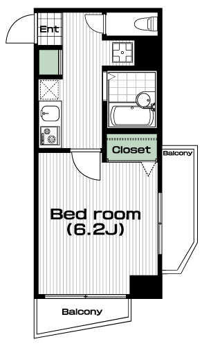 阿佐ヶ谷駅の賃貸 78,000円 間取り図