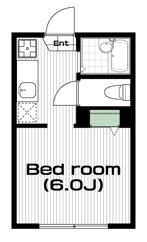 中央大学・明星大学駅の賃貸 36,000円 間取り図