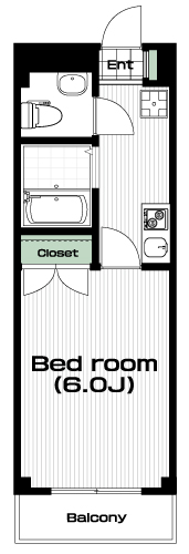 武蔵関駅の賃貸 69,000円 間取り図