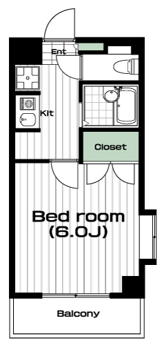 大岡山駅の賃貸 79,000円 間取り図
