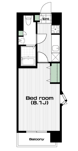 所沢駅の賃貸 68,000円 間取り図