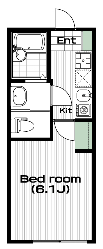 玉川学園前駅の賃貸 53,000円 間取り図