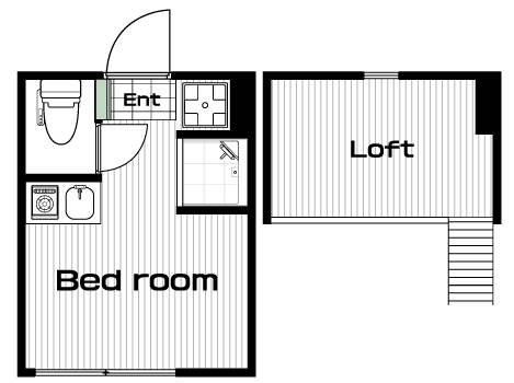 不動前駅の賃貸 73,000円 間取り図