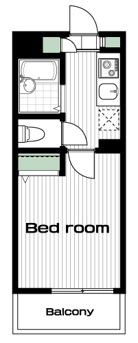 田無駅の賃貸 58,000円 間取り図