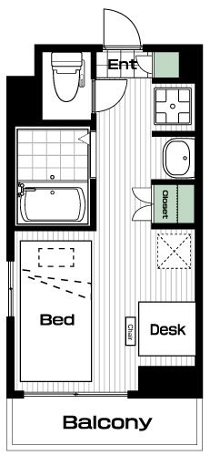 登戸駅の賃貸 62,000円 間取り図