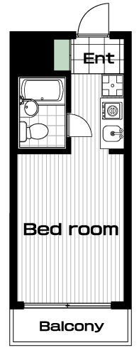 白楽駅の賃貸 48,000円 間取り図
