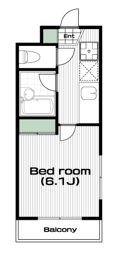 獨協大学前駅の賃貸 56,000円 間取り図