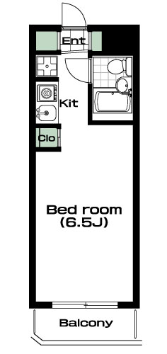 白楽駅の賃貸 48,000円 間取り図