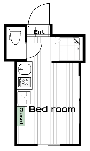 渋谷駅の賃貸 80,000円 間取り図