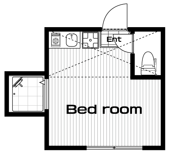 高円寺駅の賃貸 66,000円 間取り図