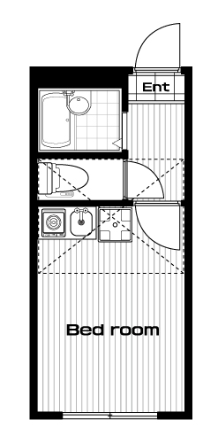 板橋本町駅の賃貸 68,000円 間取り図