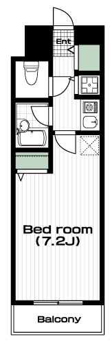 笹塚駅の賃貸 83,000円 間取り図