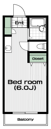 国分寺駅の賃貸 48,000円 間取り図