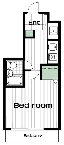 荻窪駅の賃貸 53,000円 間取り図