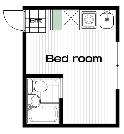 渋谷駅の賃貸 59,000円 間取り図