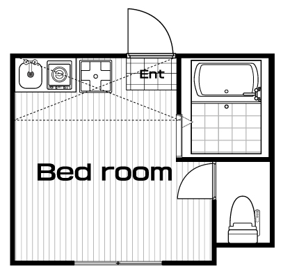 上星川駅の賃貸 53,000円 間取り図