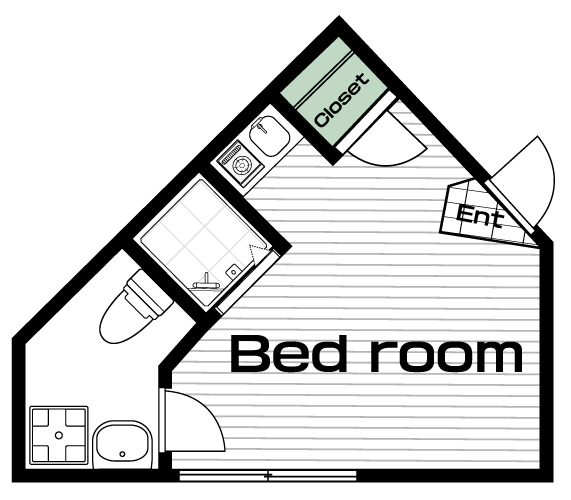 田無駅の賃貸 61,000円 間取り図