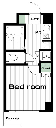 蒲田駅の賃貸 75,000円 間取り図