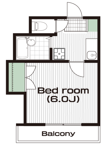 つつじヶ丘駅の賃貸 66,000円 間取り図