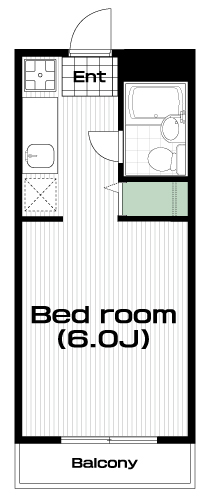 南大沢駅の賃貸 33,000円 間取り図