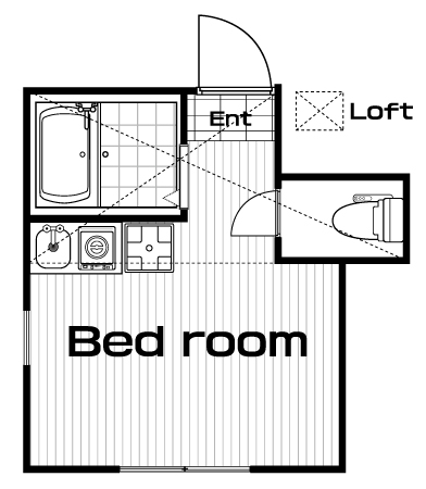 上星川駅の賃貸 52,000円 間取り図